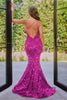 Portia and Scarlett PS22350 -long- One-Shoulder Sequin Mermaid Gown - Red / 00 - Dress