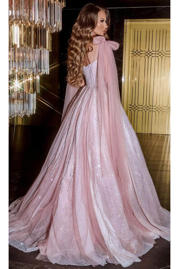 Portia and Scarlett PS22395 -long- Embellished Evening Ballgown - Blush / 16 - Dress