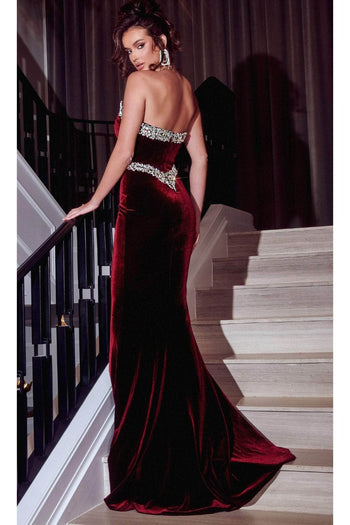 Portia and Scarlett PS23000 -long- Evening Gown in Luxurious Velvet with a Sweetheart Neckline - Dress
