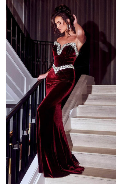 Portia and Scarlett PS23000 -long- Evening Gown in Luxurious Velvet with a Sweetheart Neckline - Dress