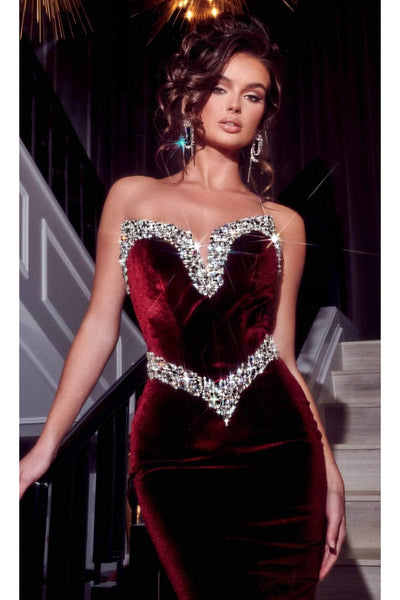 Portia and Scarlett PS23000 -long- Evening Gown in Luxurious Velvet with a Sweetheart Neckline - Dress