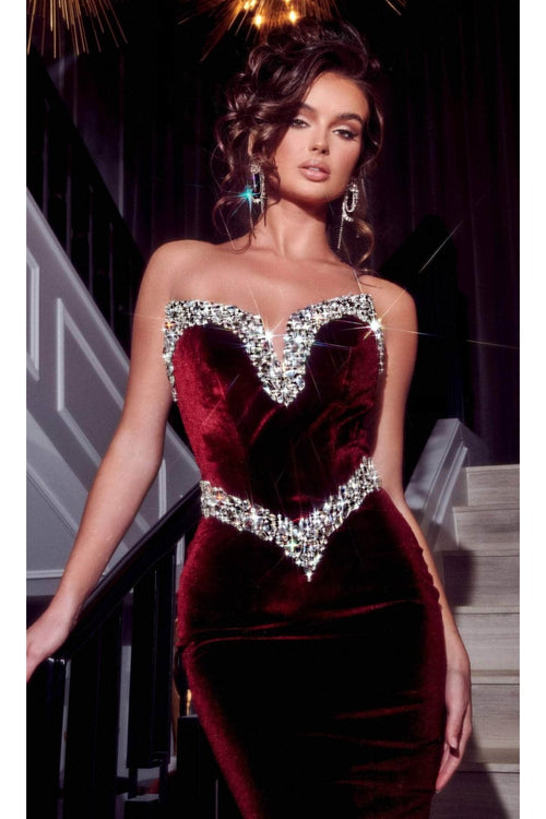Portia and Scarlett PS23000 -long- Evening Gown in Luxurious Velvet with a Sweetheart Neckline - Dress