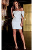 Portia and Scarlett PS23019 Oversize Side Deatil Bow Mini Prom Dress - Dress