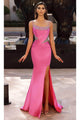 Portia and Scarlett PS23049 -long- Draped Scoop Evening Gown - Pink / 00 - Dress