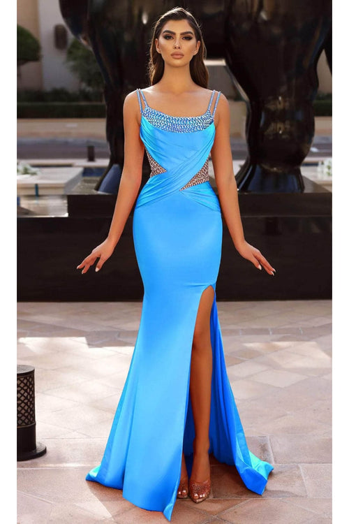 Portia and Scarlett PS23049 -long- Draped Scoop Evening Gown - Pink / 16 - Dress