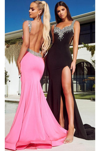 Portia and Scarlett PS23163 - Long- Prom Gown with a Jeweled Sweetheart Neckline - Dress