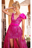 Portia and Scarlett PS23169 - Short- Dress with Overskirt for a Playful Twist - Pink / 4 - Dress