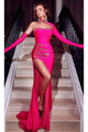 Portia and Scarlett PS23208 -long- One Shoulder Long Prom Gown Adorned with Beading - Pink / 00 - Dress