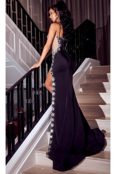 Portia and Scarlett PS23278 -long- Beaded Sweetheart Prom Gown - Black / 18 - Dress