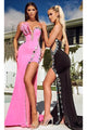 Portia and Scarlett PS23278 -long- Beaded Sweetheart Prom Gown - Blue / Dress