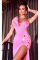 Portia and Scarlett PS23278 -long- Beaded Sweetheart Prom Gown - Blue / 00 - Dress