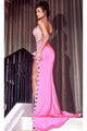 Portia and Scarlett PS23278 -long- Beaded Sweetheart Prom Gown - Blue / 2 - Dress
