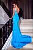 Portia and Scarlett PS23291 V-neck Mermaid Sheer Sides Pageant Gown - Dress