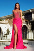 Portia and Scarlett PS23377 -long- Bejeweled Corset Prom Dress