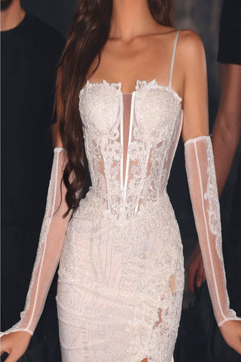 Portia and Scarlett PS23442 Sweetheart Lace Applique Long Prom Gown - Dress