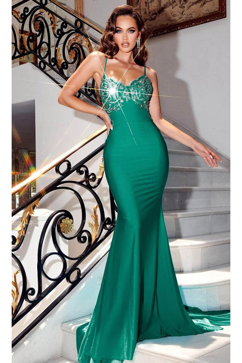 Portia and Scarlett PS23499 - long-Backless Mermaid Prom Gown - Blue / 20 - Dress
