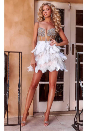 Short Wedding Dress White portia and scarlett PS23557C