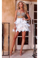 Portia and Scarlett PS23557C - short-A-Line Cocktail Dress with Beaded Appliqués - Pink / 8 - Dress