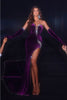 Portia And Scarlett PS23672 Strapless High Slit Long Evening Dress - PURPLE / 6 - Dress