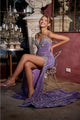 Portia And Scarlett PS23679 Strapless High Slit Stone Evening Dress - Dress