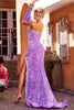 Portia and Scarlett PS23680 - Long -Gown with Crystal Embellishments - Cobalt / 12 - Dress