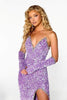 Portia and Scarlett PS23680 - Long -Gown with Crystal Embellishments - Cobalt / 14 - Dress