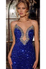 Portia and Scarlett PS23683 Sequin Strapless Plunging Red Carpet Gown - Dress