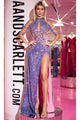 Portia and Scarlett PS23704C -long- Evening Dress with Bejeweled Cutouts - Pink / 00 - Dress