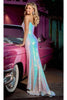 Portia and Scarlett PS23824 -long- Mermaid Prom Dress with Sequins - Ab-Multi / 18 - Dress