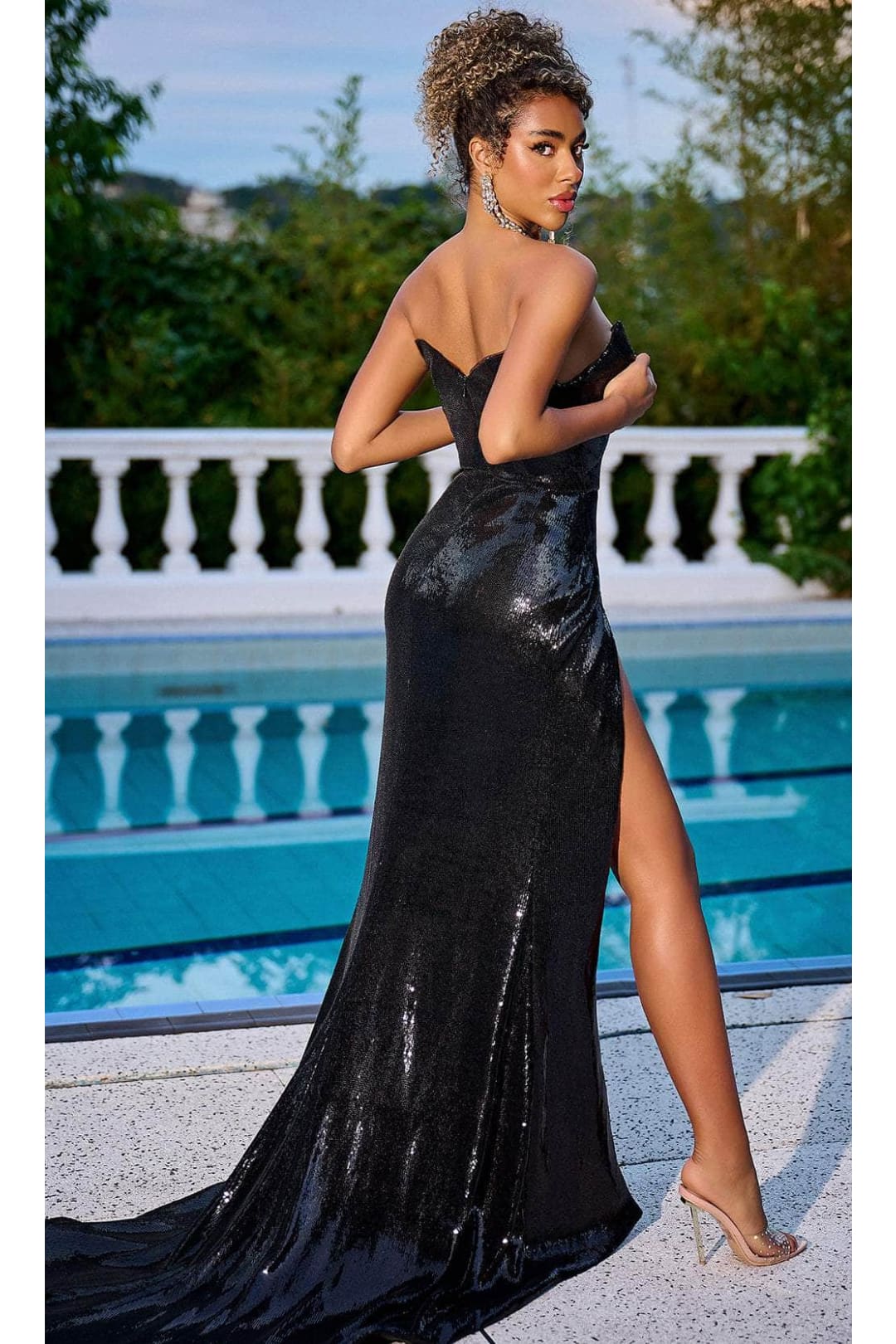 Portia and Scarlett PS23824 -long- Mermaid Prom Dress with Sequins - Ab-Multi / 24 - Dress