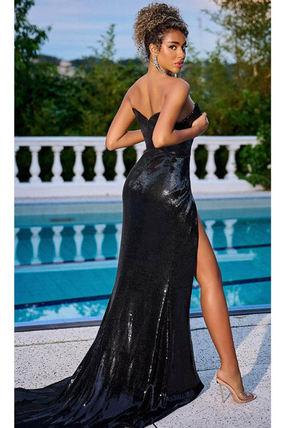 Portia and Scarlett PS23824 -long- Mermaid Prom Dress with Sequins - Ab-Multi / 24 - Dress