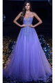 Portia and Scarlett PS23958 -long- Glittered Dress with Sweetheart Neckline - Lilac / 00 - Dress