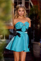 Portia and Scarlett PS24008 - Sweetheart Bow Homecoming Dress for a Romantic Style - Black / 16 - Dress