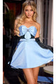 Portia and Scarlett PS24008 - Sweetheart Bow Homecoming Dress for a Romantic Style - Black / 6 - Dress