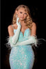 Portia And Scarlett PS24037 Fitted Sequin Mermaid Feather Prom Dress - Dress