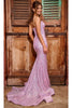 Portia and Scarlett PS24038 - long- Sweetheart Prom Dress with Sequin Details - Cinderella-Blue / 10 - Dress