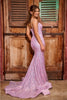 Portia And Scarlett PS24038 Sequin Mermaid Plunging Neck Prom Dress - Dress