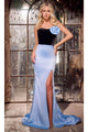 Portia and Scarlett PS24043 -long- Prom Dress Adorned with Floral Appliqué for a Romantic Look - Dress