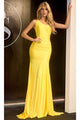 Portia and Scarlett PS24051X -long- One Shoulder Prom Dress with Sleeveless Design - Hot-Pink / 18 - Dress