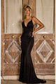 Portia and Scarlett PS24100 Open Back Sequins Prom Evening Gown - BLACK / 00 - Dress
