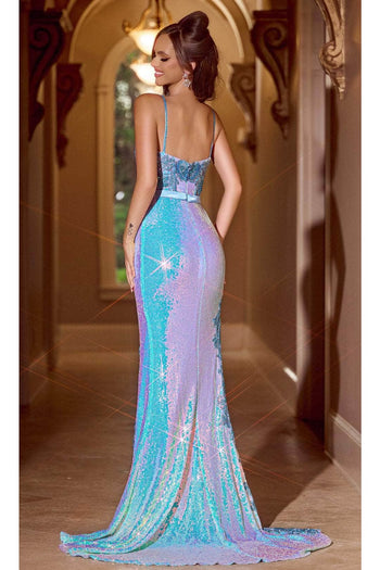 Portia and Scarlett PS24224 - long-Prom long Dress with Beaded Trim - Dress