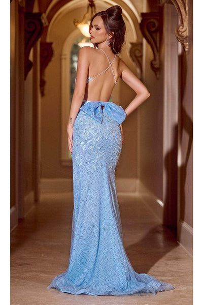 Portia and Scarlett PS24257 -long- Sweetheart Bow Accent Prom Gown for a Charming Look - Pink / 22 - Dress