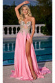 Portia and Scarlett PS24258 -long- Floral Embroidered Sweetheart Prom Gown - Lilac / 2 - Dress