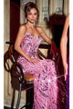 Portia and Scarlett PS24315 -long- Sequin Motif Prom Dress - Blush / 00 - Dress