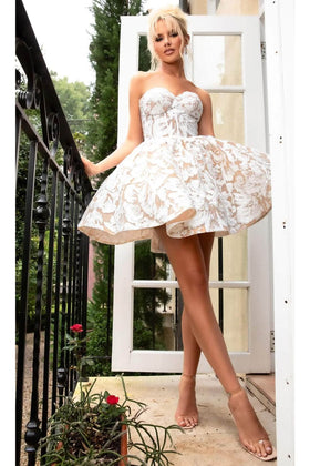 Short Wedding Dress White portia and scarlett PS24426