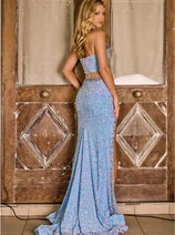 Portia and Scarlett PS24613 Choker Neck Embellished Red Carpet Gown