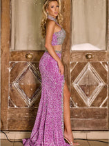Portia and Scarlett PS24613 Choker Neck Embellished Red Carpet Gown