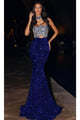 Portia and Scarlett PS24614 -long- Sparkly Mermaid Evening Gown that Shimmers with Every Move - Black / 00 - Dress