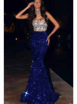 Portia and Scarlett PS24614 -long- Sparkly Mermaid Evening Gown that Shimmers with Every Move