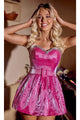 Portia and Scarlett PS24629 - Fit and Flare Velvet Mini Dress for a Fun Look - Black / 00 - Dress